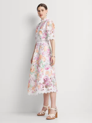 Women's Stella Morgan Multi Printed Lace Dress