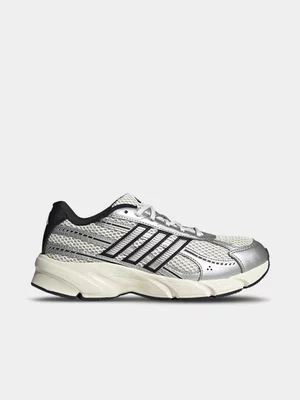 adidas Womens Technochaos 2000 Chalk White/Silver Metallic Sneakers 
