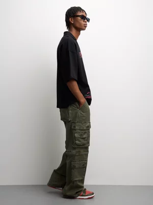 Redbat Men's Utility Wide Leg Fatigue Pants