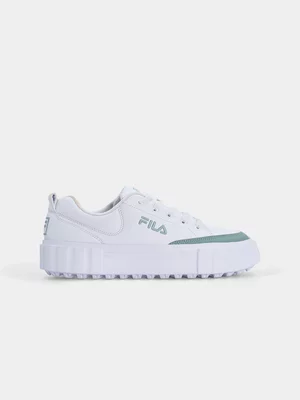 Fila Womens Sandblast Lite White/Misty Jade Sneakers