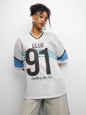 The FIX Women's Sliver Oversized Graphic Top