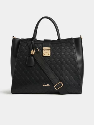 Luella All Over Embossed Tote Bag