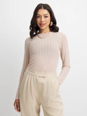 Exact Women's Natural Sheer Fitted Top