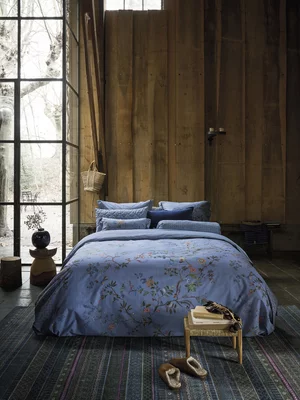 Bedding House Bustani Duvet Cover Set 200 Thread Count Blue