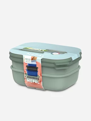Mepal Cirqula Rectangle 2 Piece Set Sage 1000ml