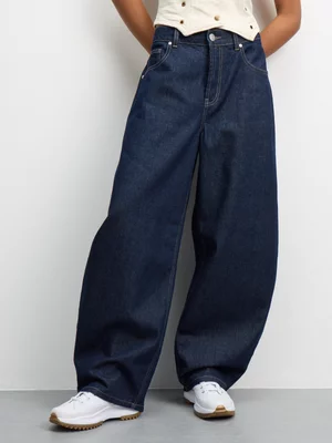 Redbat Women's Barrel Dark Wash Jeans