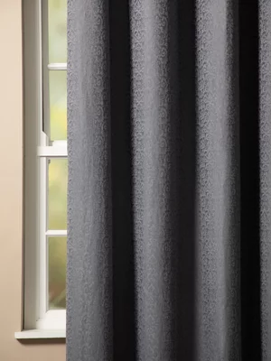 Jacquard Damask Eyelet Curtain Natural 265x250