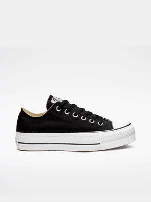 Women's Converse Chuck Taylor All Star Canvas Platform Black sneaker