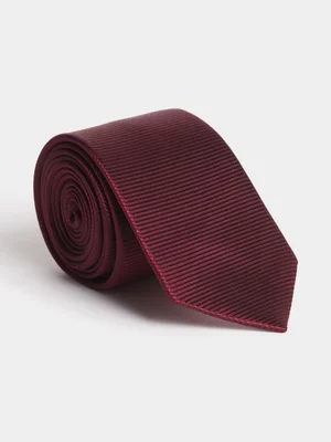 Fabiani Men's Burgundy Silk Twill Tie