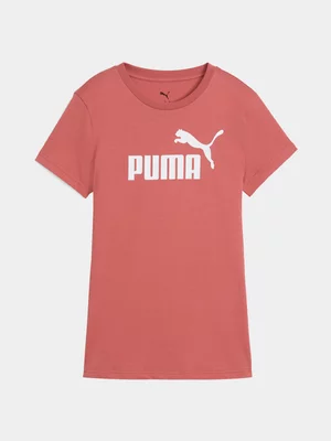 Women's Puma Essental Logo Red Tee