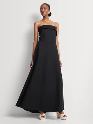 Luella Fit & Flare Strapless Dress