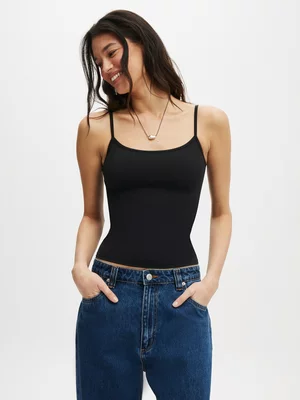 Women's Cotton On Black Hold Me Camisole Top