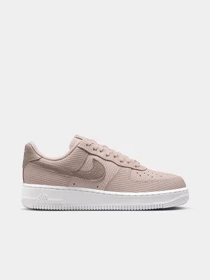 Nike Women's Air Force 1 Silt Red/Metallic Silver Sneaker