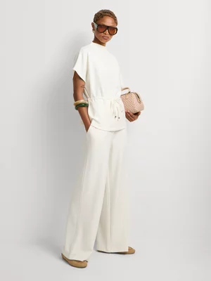 Elasticated Waist Wide Leg Pants