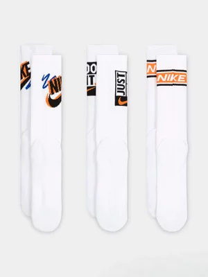 Nike Everyday Plus Crew 3-Pack Multi Socks