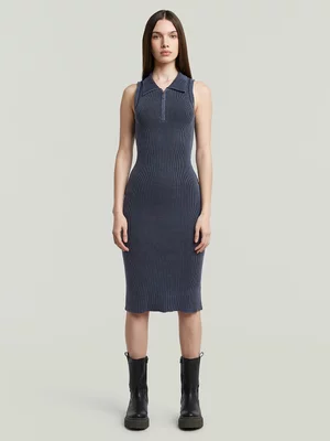 G-Star Women's Slim Knitted Dark Blue Dress