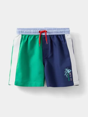 Cotton On Kids Boy Green Bailey Board Shorts