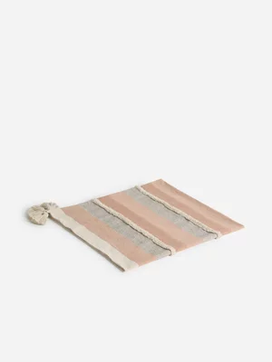 Jet Home Rust Tufted Tassel Throw