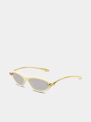 Bottega Veneta Beige BV1390S-007 Sunglasses - 56