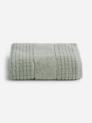 Jet Home Green Jacquared Hand Towel