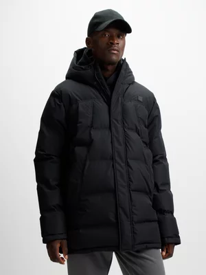 TS Mens Dynamic Longer Length Black Puffer Jacket