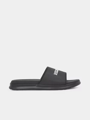 Men's Tommy Hilfiger Black Dual Density Pool Slides