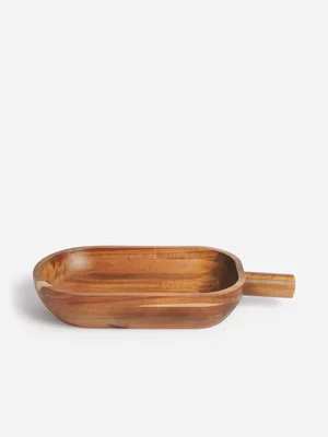 Jet Home Acacia Wooded Bowl With Handle