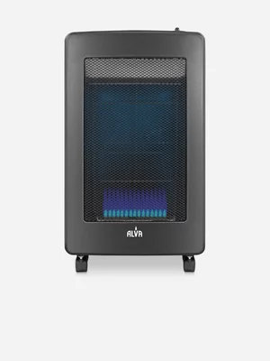 Alva Blue Flame Gas Heater Black