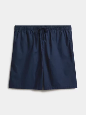 Markham Men's Woven Micro Navy Sleepwear Short
