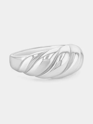 Sterling Silver Croissant Ring  