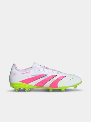 adidas Mens Predator Pro FG White/Pink/Lemon Boots