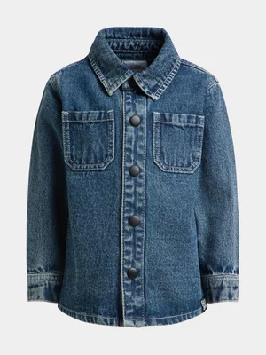 Exact Younger Boy's Mid Wash Denim Shacket