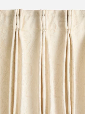 Jet Home Taupe Leo Jacquard Tape Curtain