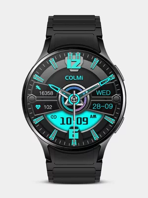 Colmi i28 Ultra Black Silicone Smart Watch