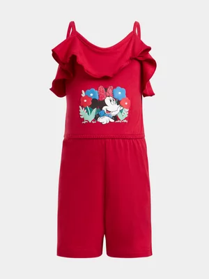 Jet Younger Girls Minnie Red Playsuit