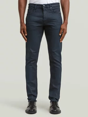 G-Star Men's 3301 Slim Plateau Indigo Denim Blue Jeans