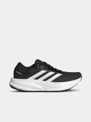adidas Womens Response Core Black/Silver Metallic Running Shoes 