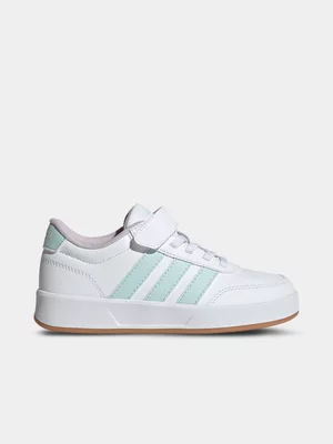 Kids adidas Breaknet White/Mint Sneaker