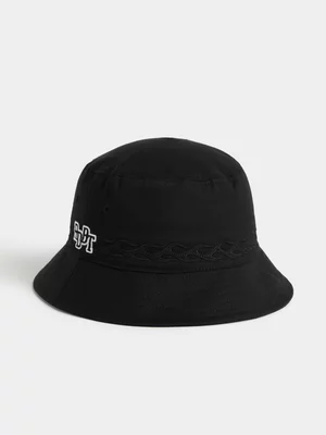 Redbat Unisex Flame Black Bucket Hat