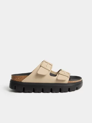 Birkenstock Women's Papillio Chunky Birko-Flor Sandcastle Slide