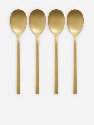 Jet Home Gold 4 Piece Spoon Set