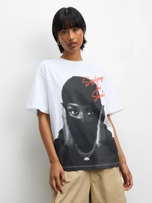 Redbat Women's Photographic Balaclava White T-Shirt 