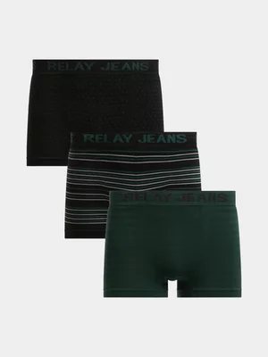 Relay Jeans Men's 3 Pack Seamless Boxer