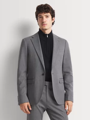 Markham Men's Skinny Fit Salt & Pepper Suit Jacket