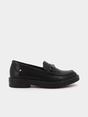 Women's Pierre Cardin Black Lydie 3 Loafers