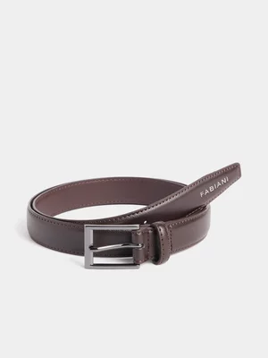 Fabiani Men's Brown Classic Smart Belt