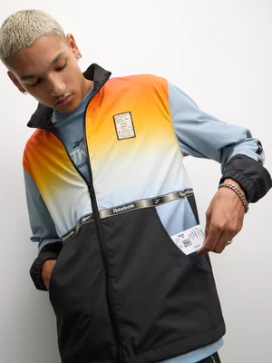 Reebok Men's Archive Washed Black Track Jacket 