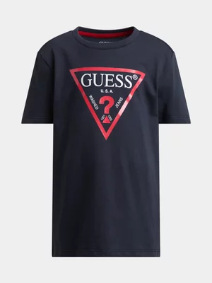 Boys Guess Smart Blue Core  T-Shirt