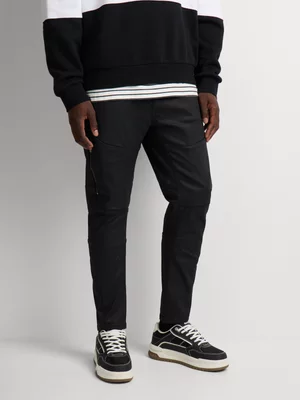 Relay Jeans Men's Tapered Fit Black Coated Denim