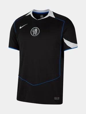 Nike Youth Chelsea 3rd 25/26 Black/White Stadium Jersey